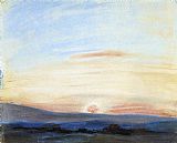 Eugene Delacroix Canvas Paintings - Setting Sun